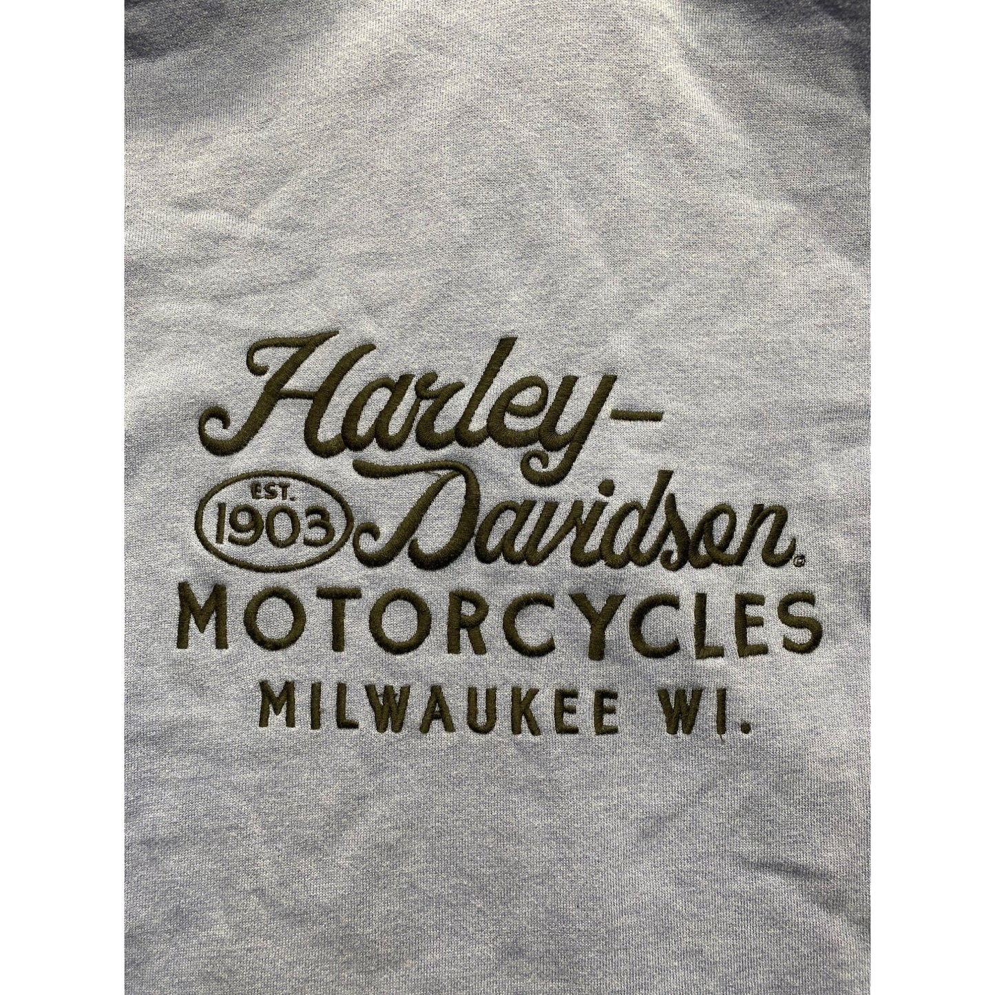 Harley-Davidson Womens Blue Pullover Hoodie #5902