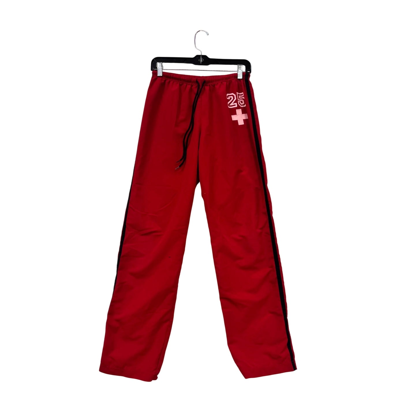 Sideout Red Drawstring Pants With 25 Logo M #254A
