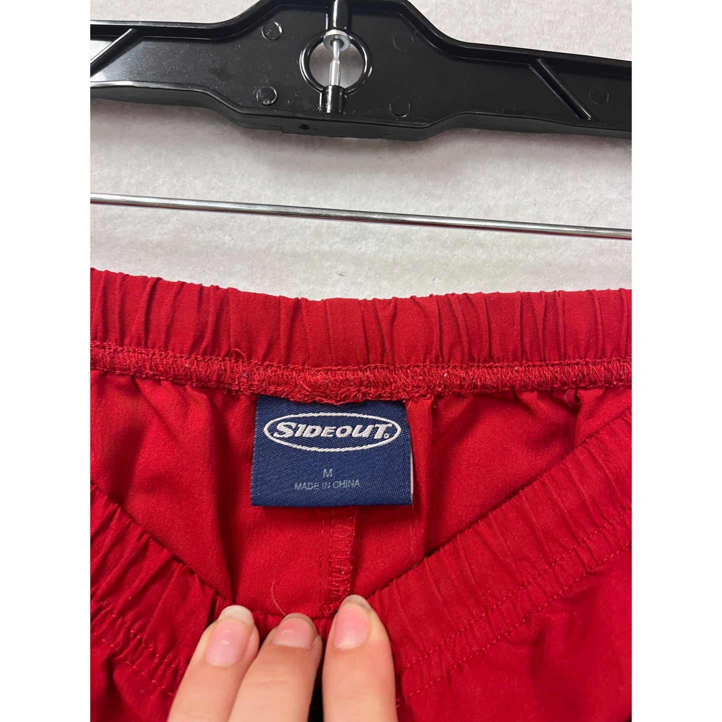 Sideout Red Drawstring Pants With 25 Logo M #254A