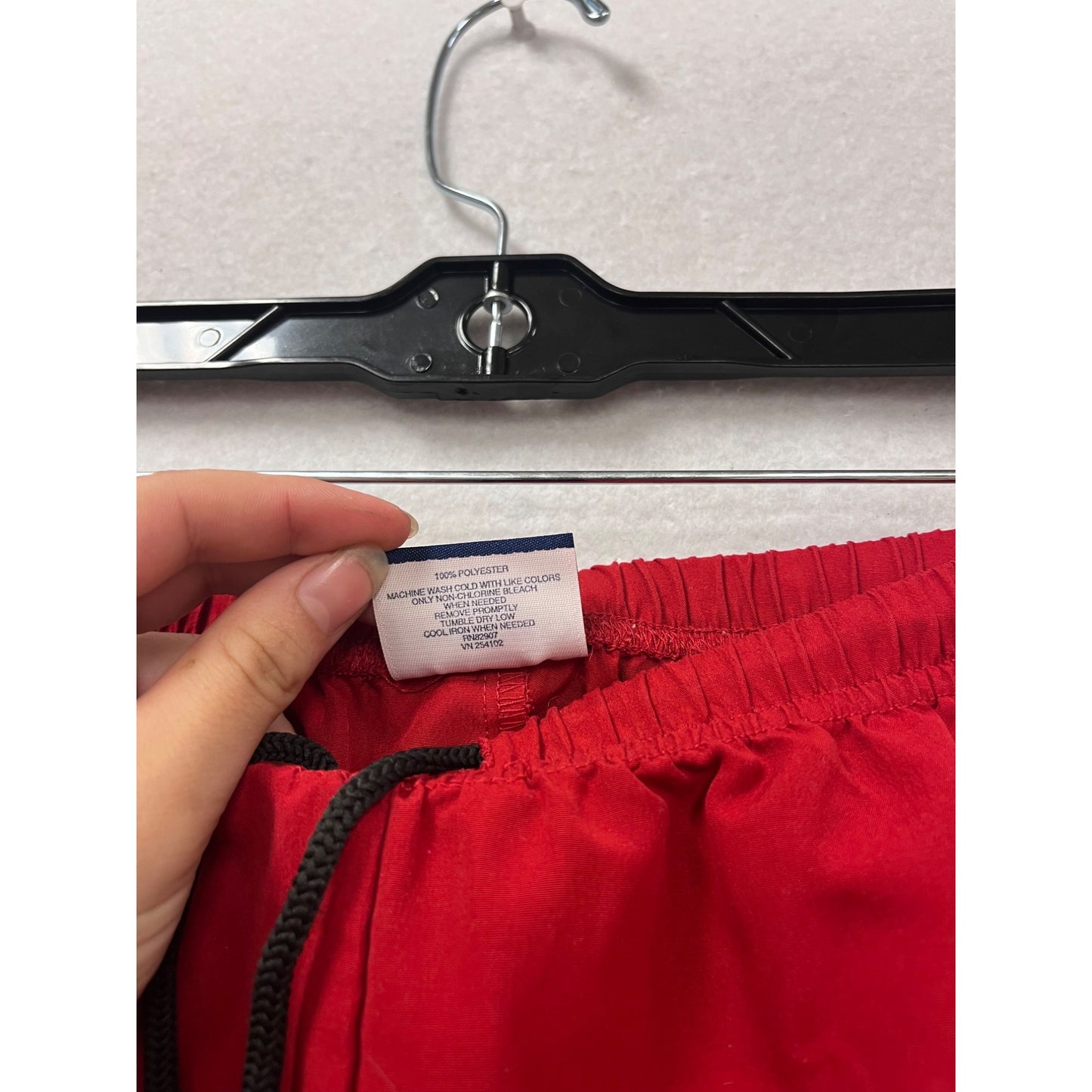 Sideout Red Drawstring Pants With 25 Logo M #254A