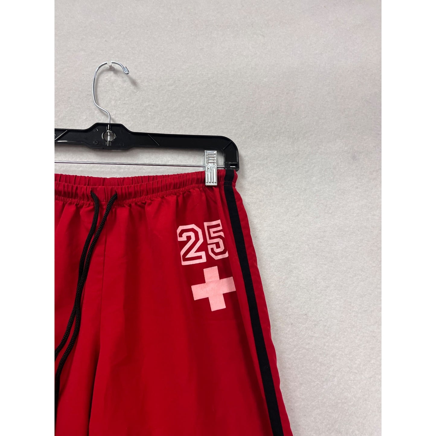 Sideout Red Drawstring Pants With 25 Logo M #254A