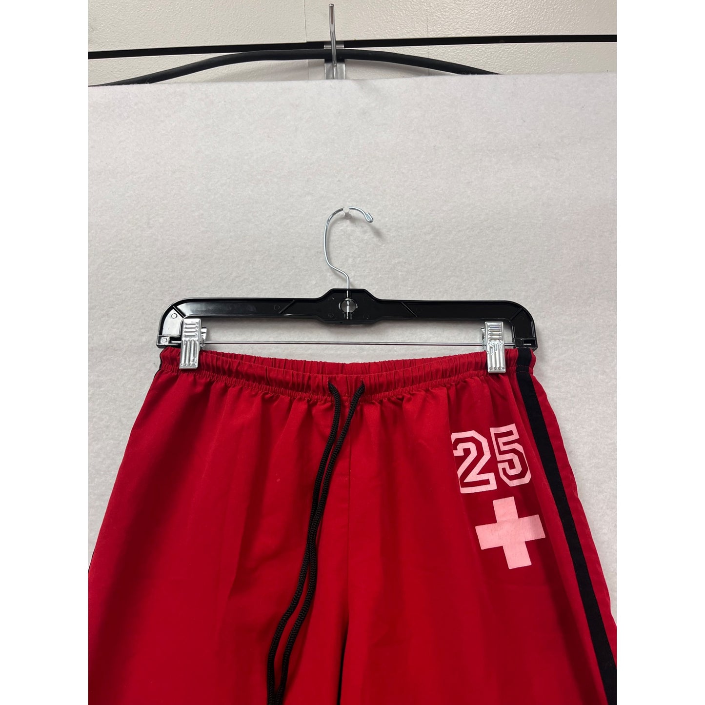Sideout Red Drawstring Pants With 25 Logo M #254A