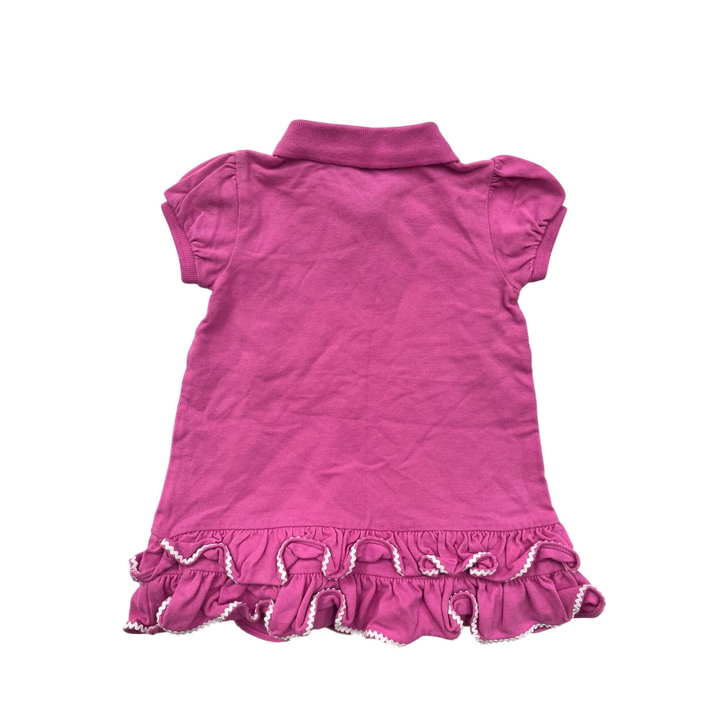 Ralph Lauren Baby Girl Ruffled Polo Dress 12M #6276