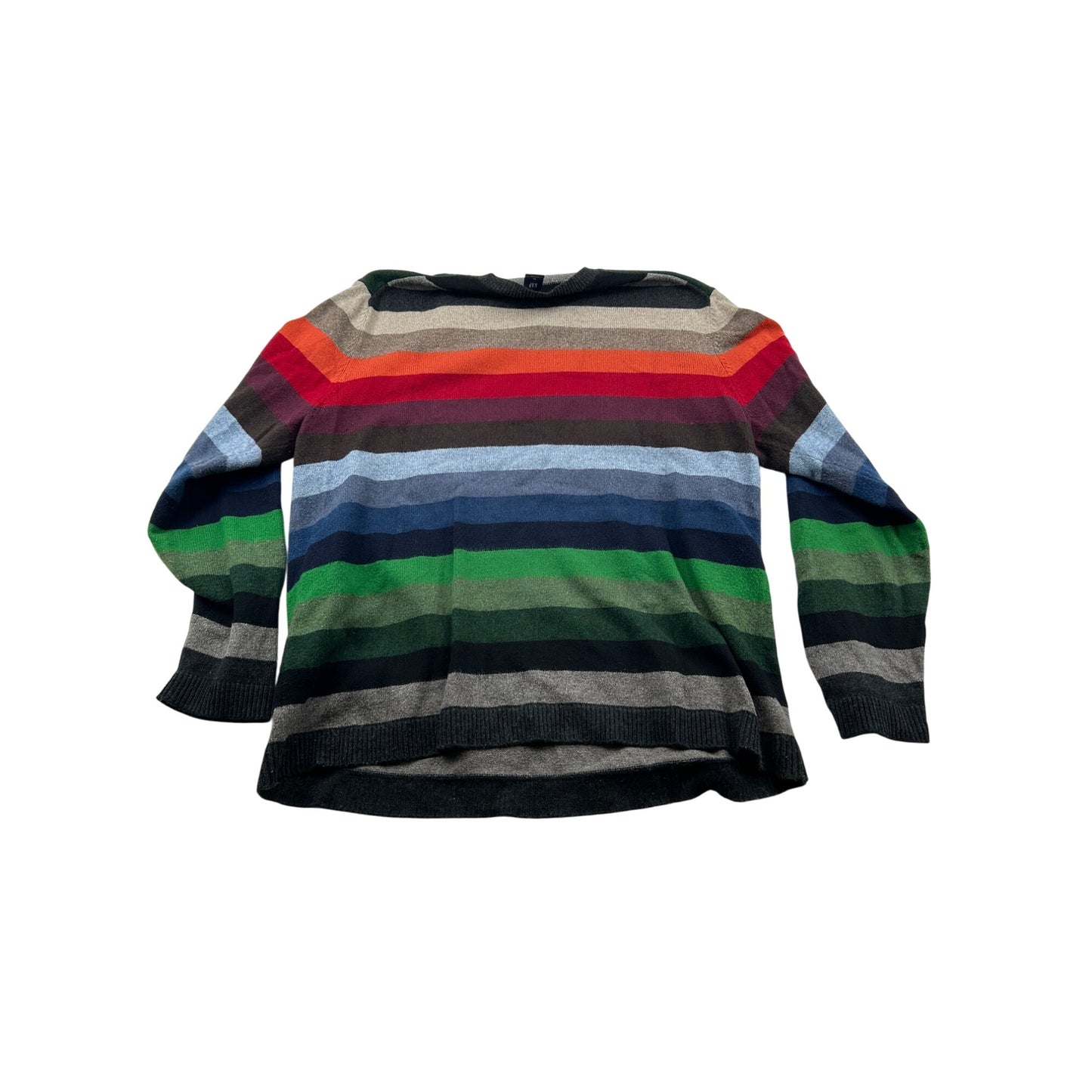 Multicolor Striped Crewneck Sweater #6446