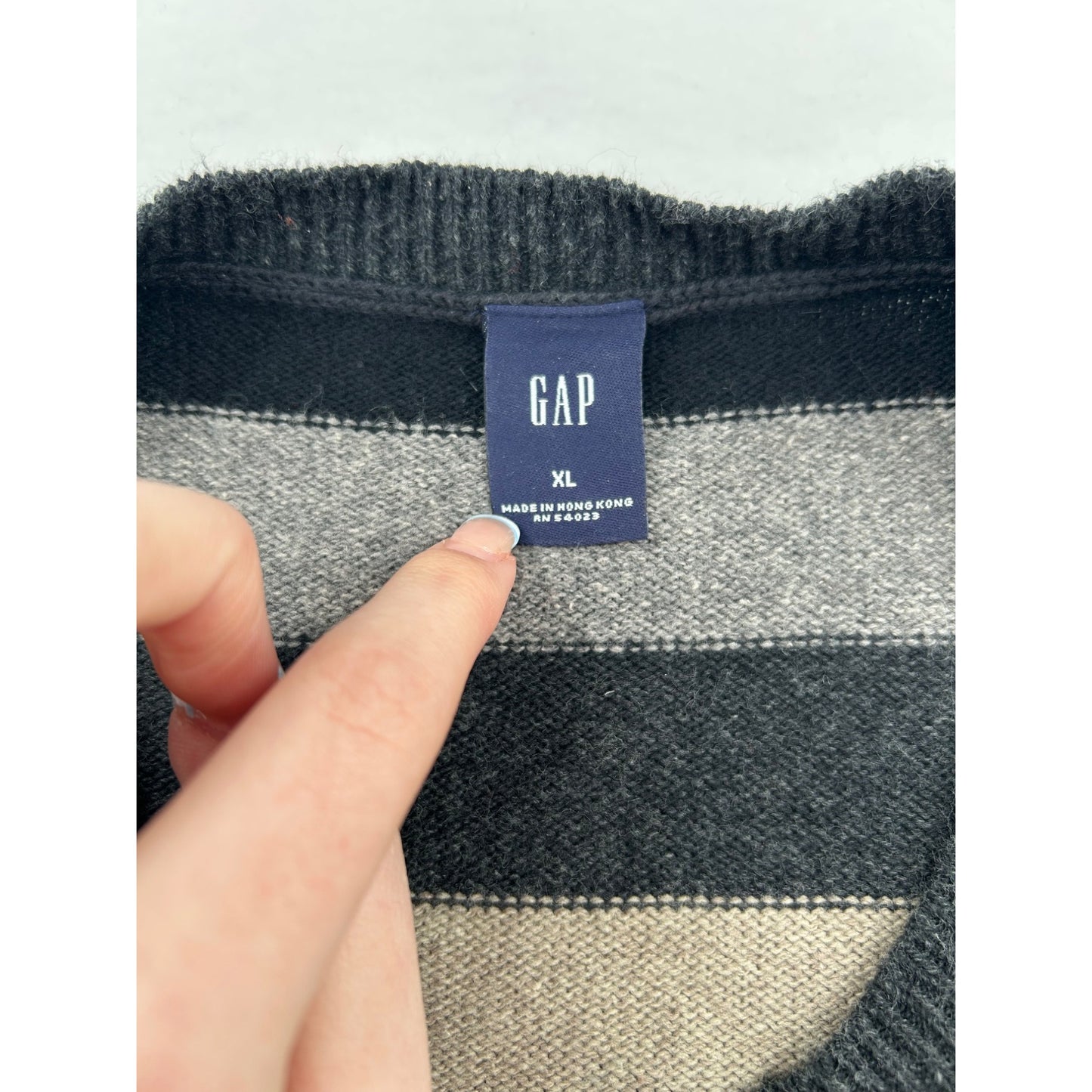Multicolor Striped Crewneck Sweater #6446