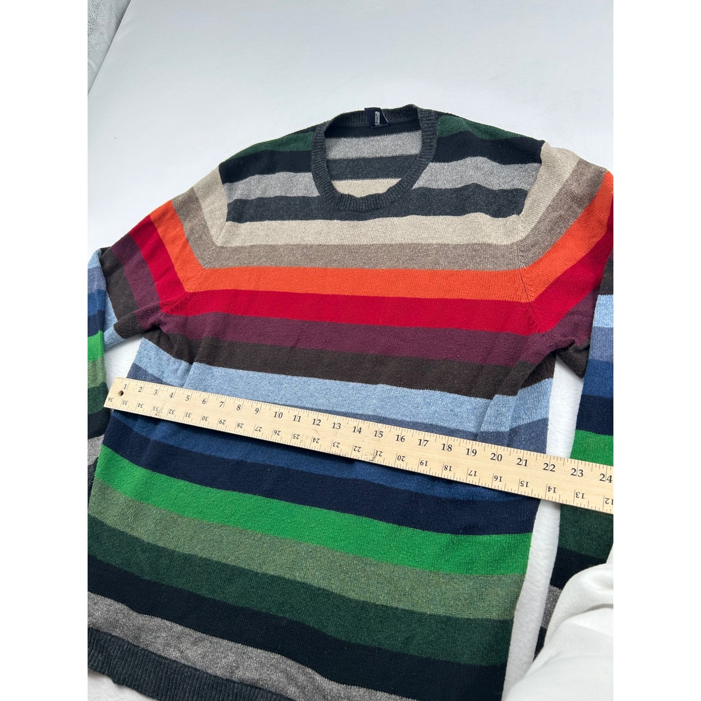 Multicolor Striped Crewneck Sweater #6446