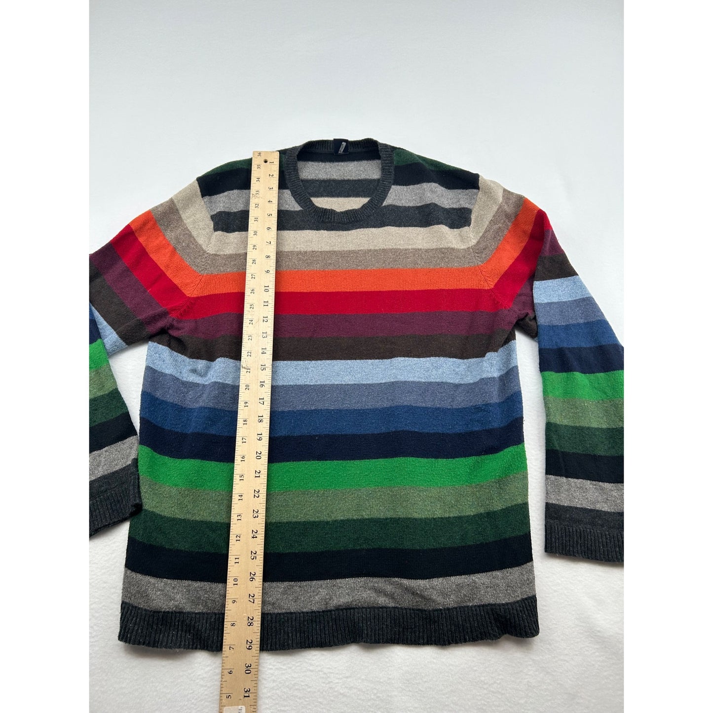 Multicolor Striped Crewneck Sweater #6446