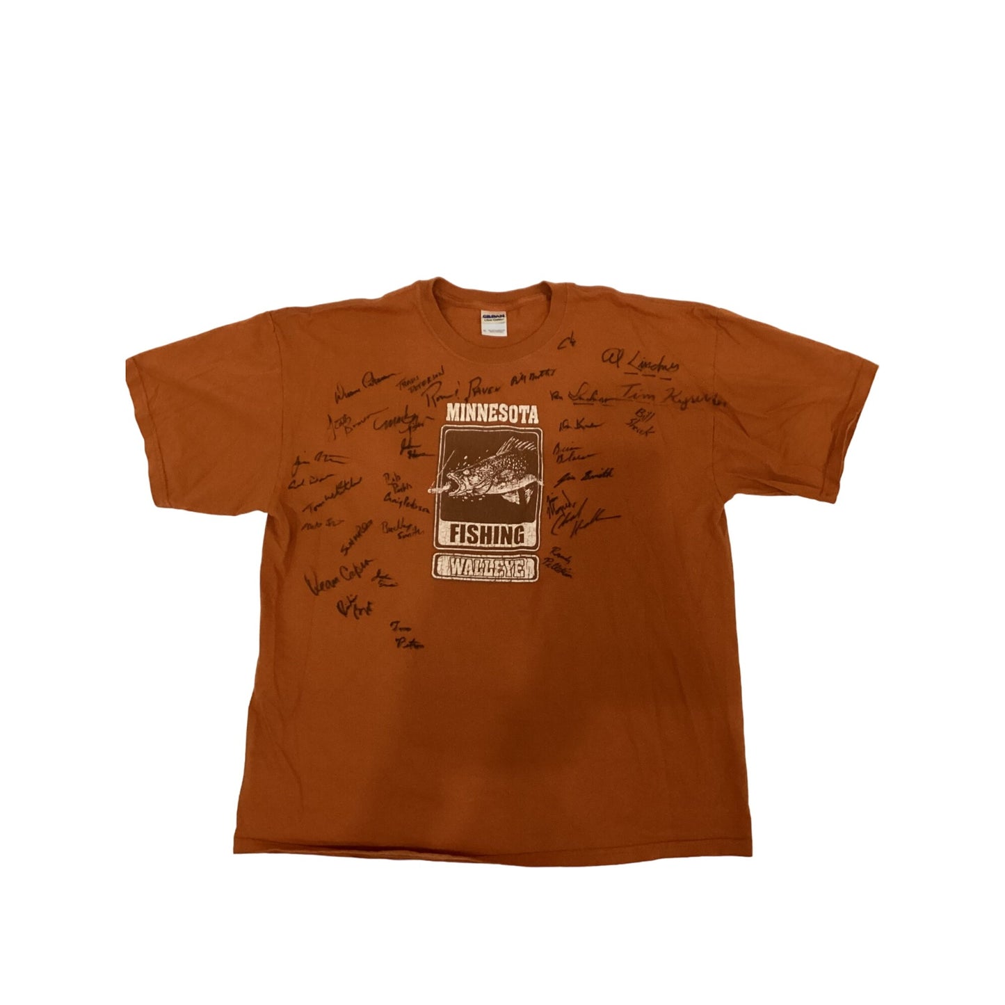 Fishing T-Shirt with Signatures
