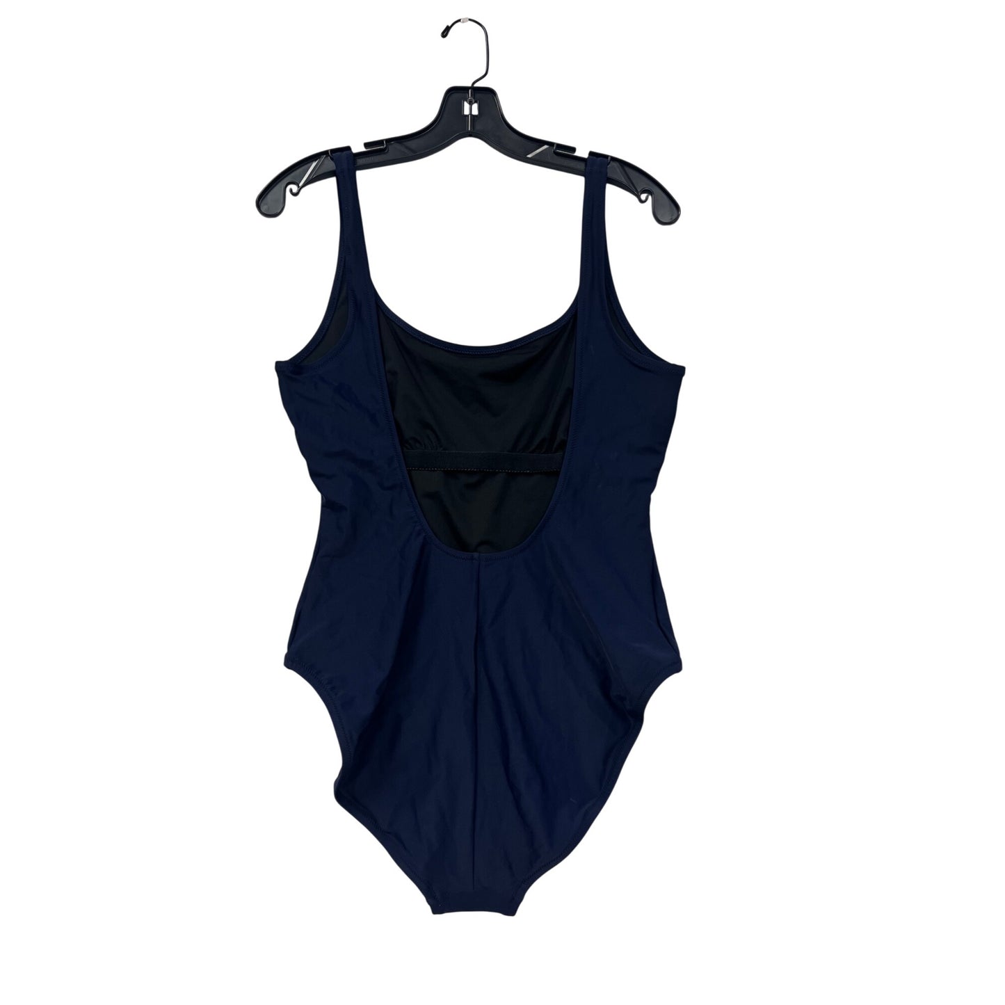 J.Crew Womens Large Navy Open Back One-Piece Swimsuit #6709