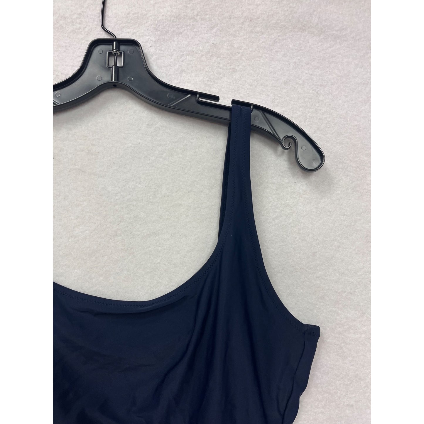 J.Crew Womens Large Navy Open Back One-Piece Swimsuit #6709
