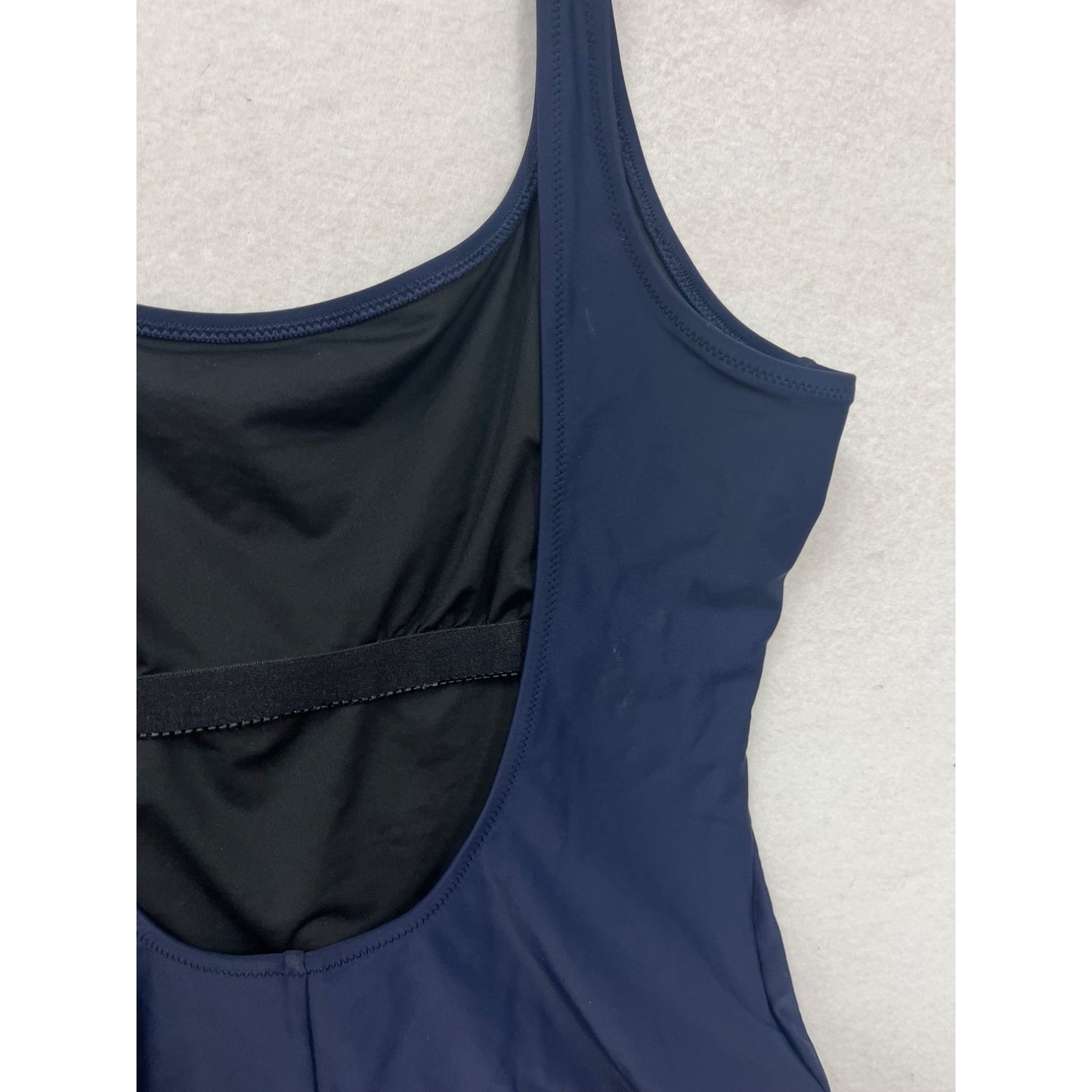 J.Crew Womens Large Navy Open Back One-Piece Swimsuit #6709