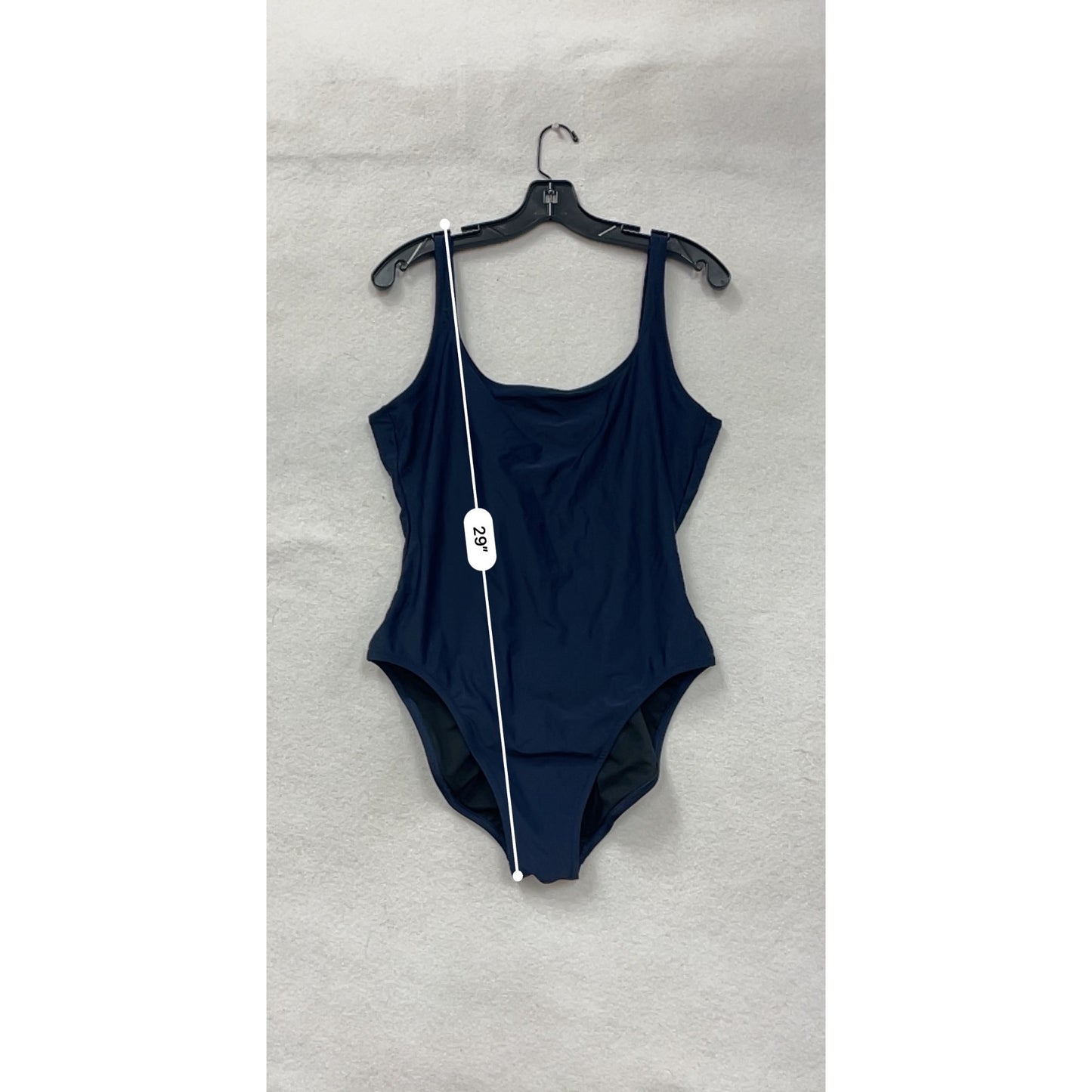 J.Crew Womens Large Navy Open Back One-Piece Swimsuit #6709