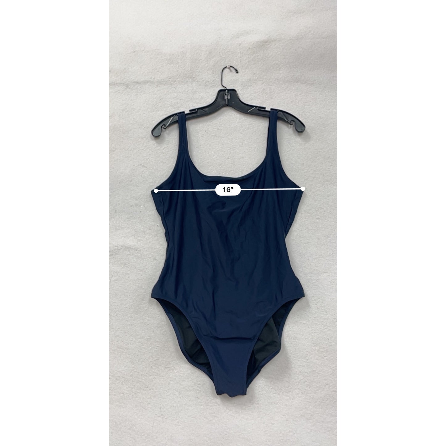 J.Crew Womens Large Navy Open Back One-Piece Swimsuit #6709