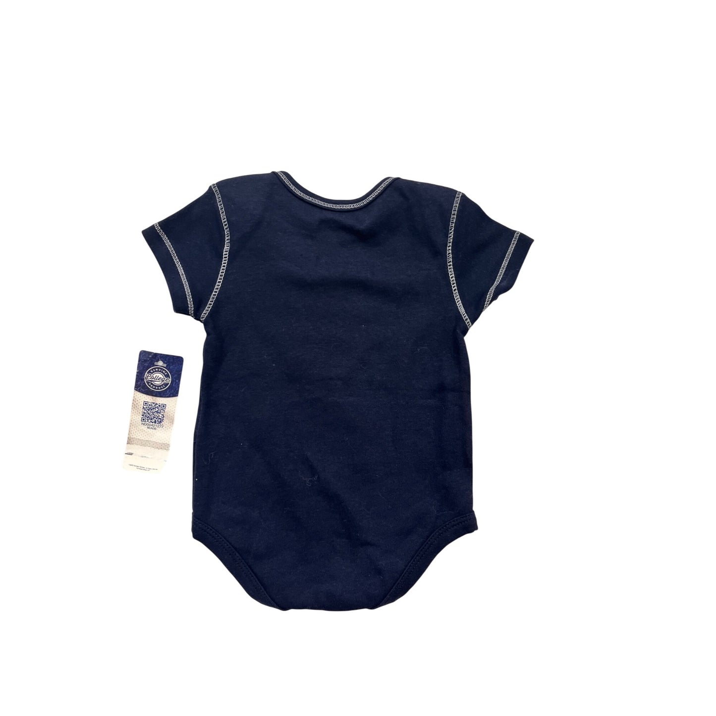 Notre Dame Baby Bodysuit 0/3M Just Another Day Of Being Awesome Navy Blue NWT #6456