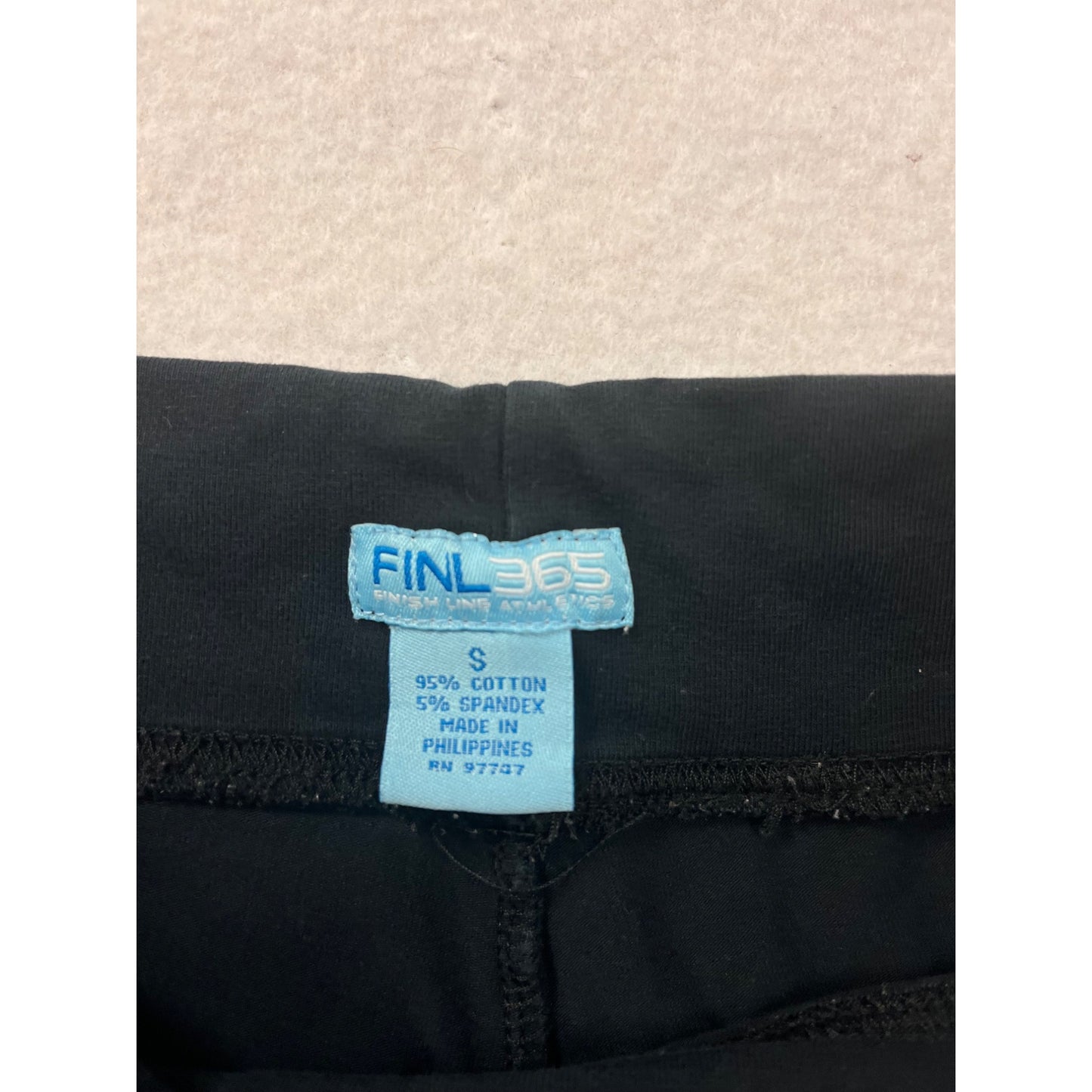 Womens Small Black FINL 365 Yoga Pants With Drawstring Waist #6691