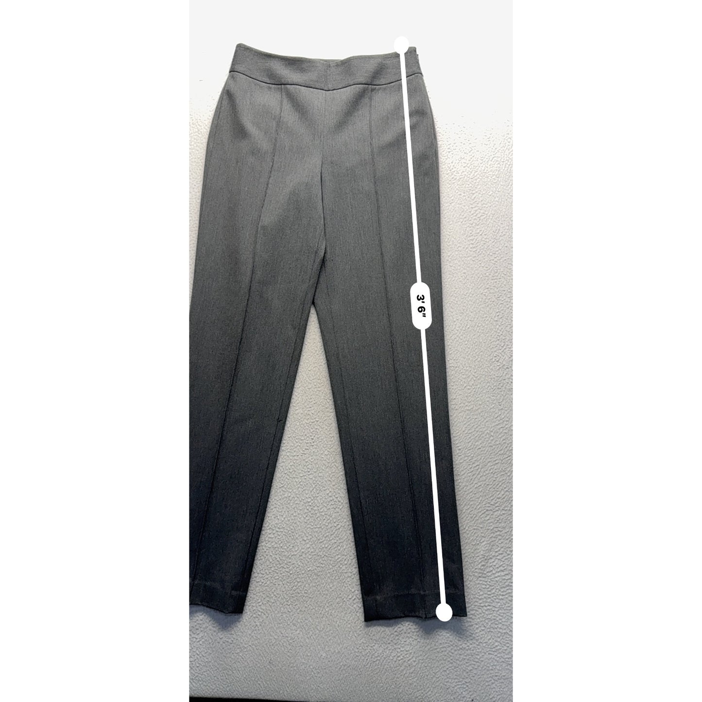 Talbots Stretch Gray Dress Pants Size 4 Polyester Blend Machine Washable #233B