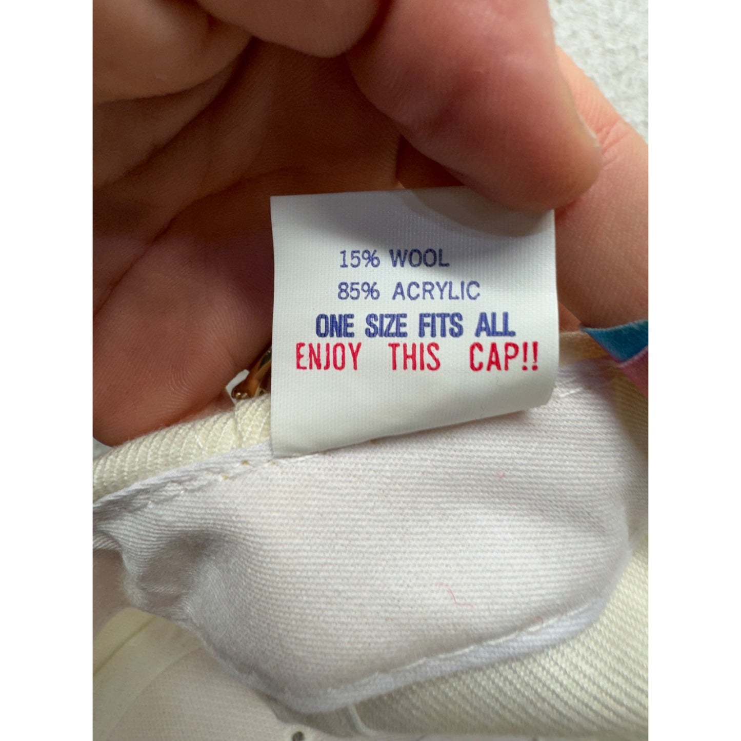 Vintage Coca-Cola Snapback Hat White & Red Adjustable Cap #9227