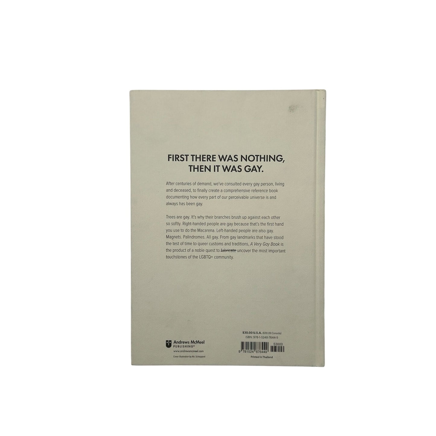 A Very Gay Book: An Inaccurate Resource For Gay Scholars By Nic Scheppard & Jenson Titus Hardcover First Edition #6646