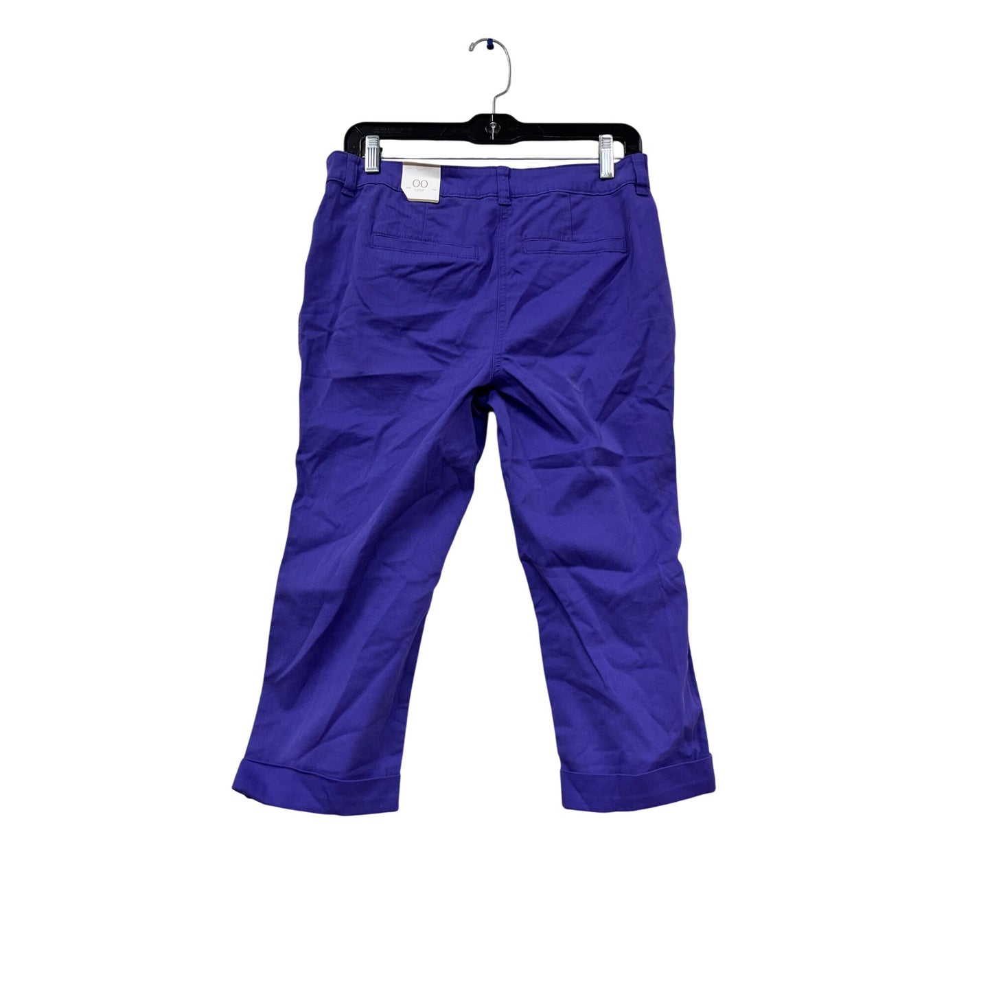 Chicos Womens Purple Cropped Pants Size 00 #764A