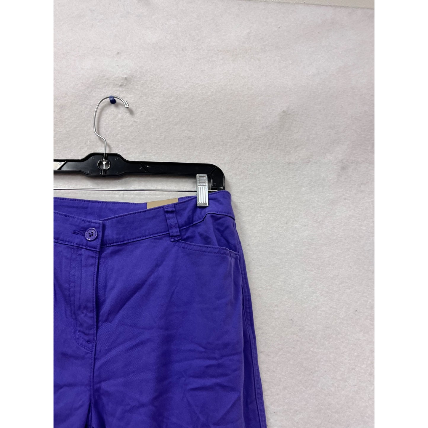 Chicos Womens Purple Cropped Pants Size 00 #764A