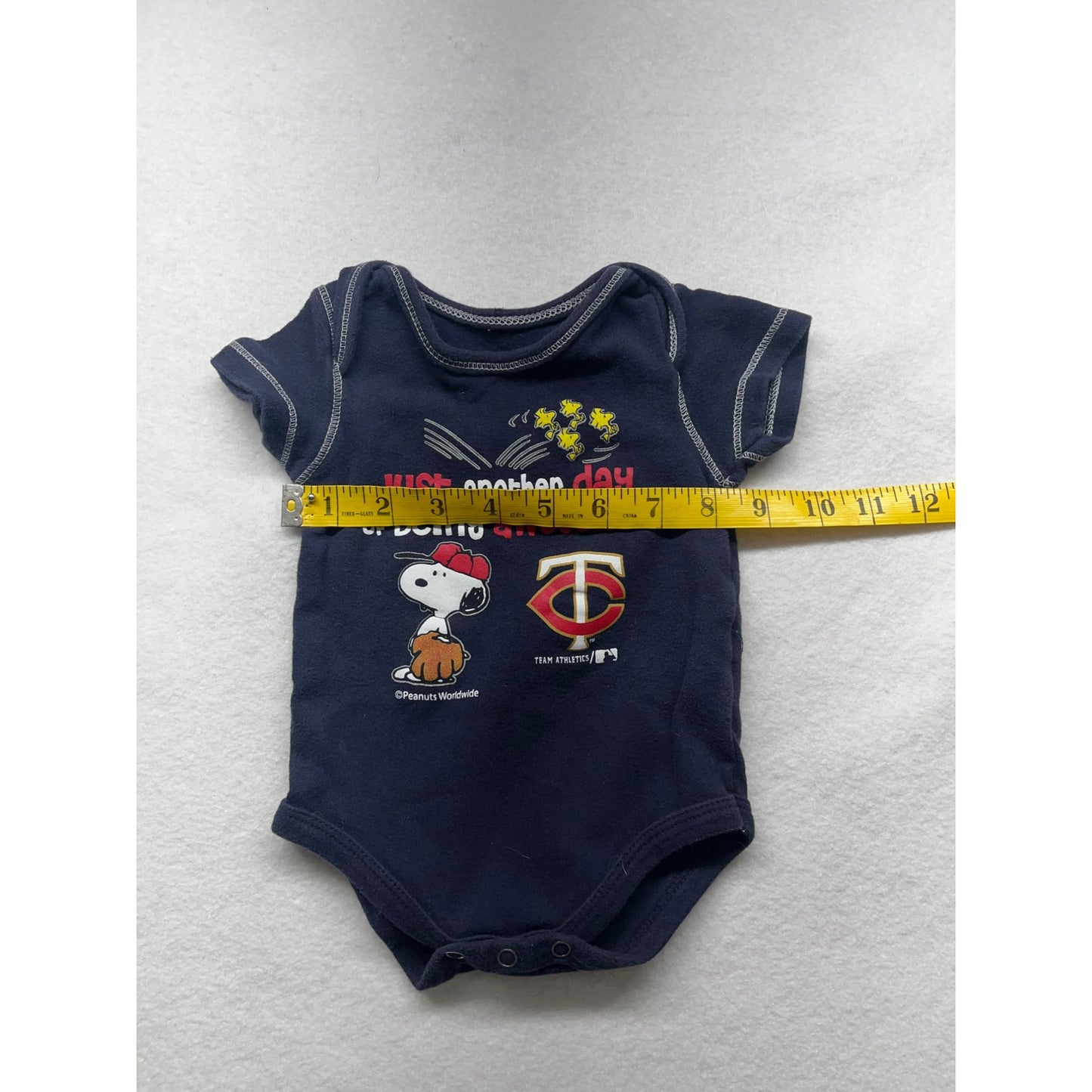 Snoopy "Just Another Day Of Being Awesome" MN Twins Infant Bodysuit #2959