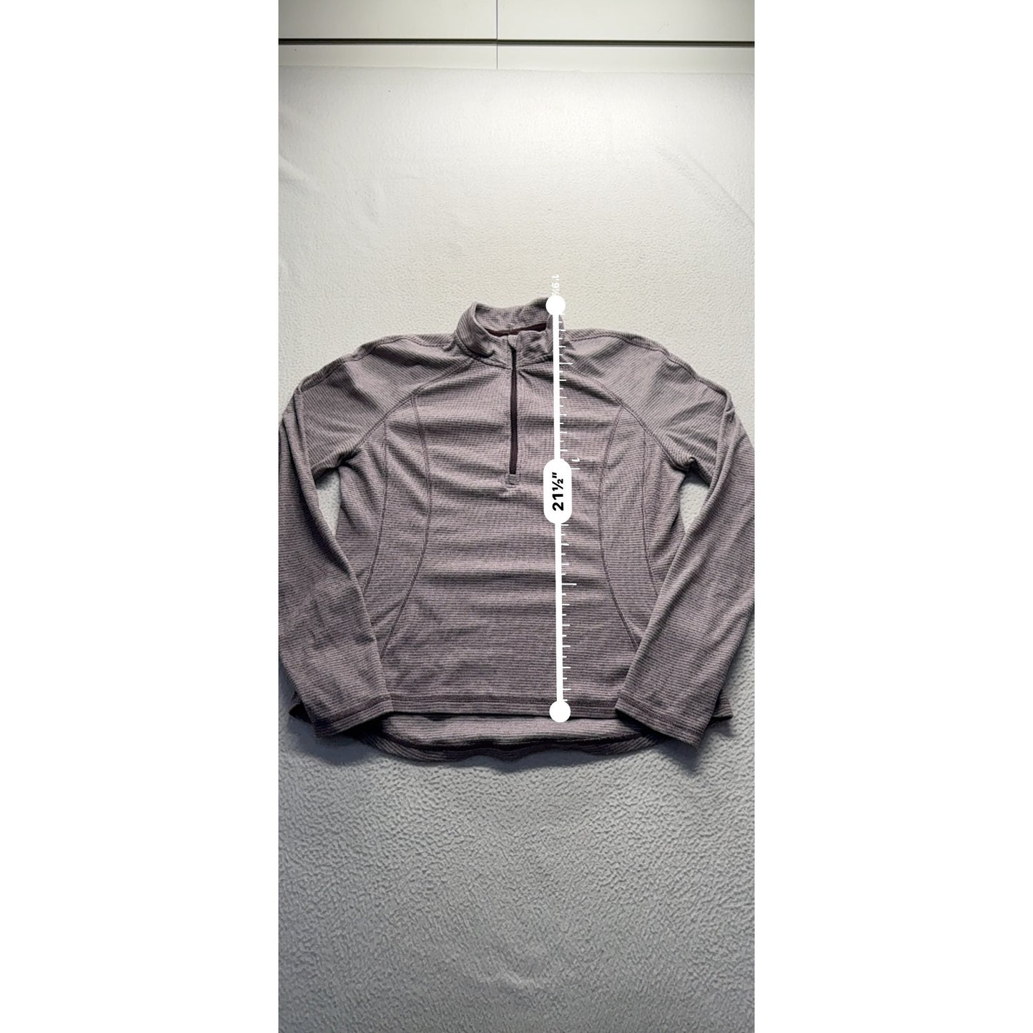Avalanche Womens Quarter-Zip Pullover Top Polyester Blend Long Sleeve #7819