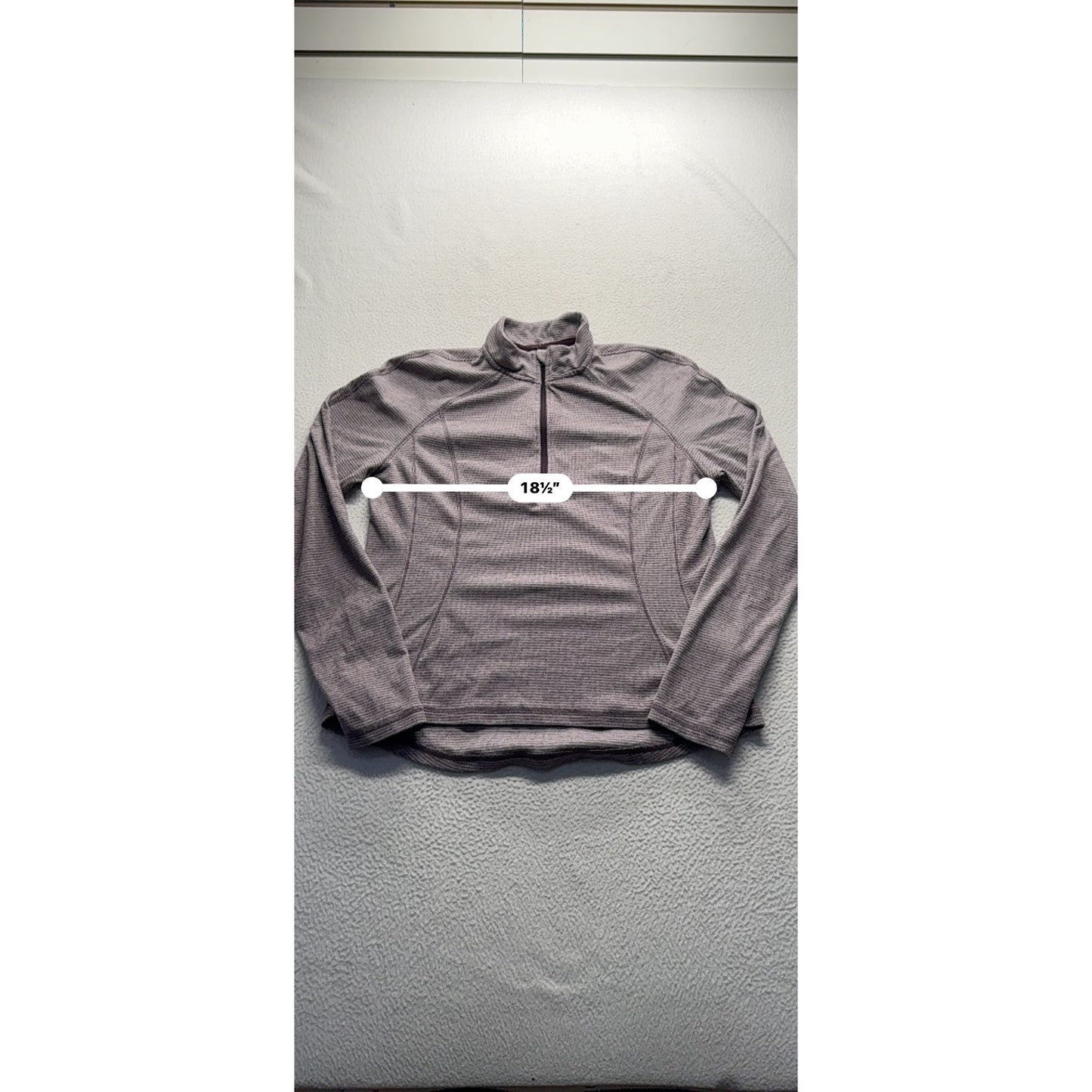 Avalanche Womens Quarter-Zip Pullover Top Polyester Blend Long Sleeve #7819