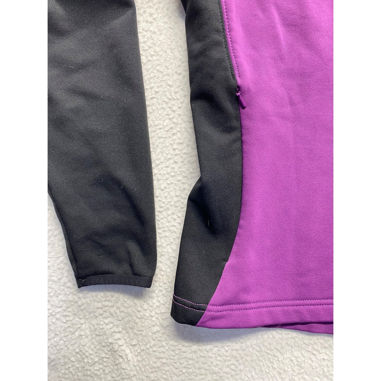 The North Face Womens Medium Purple & Black Zip-Up #7050