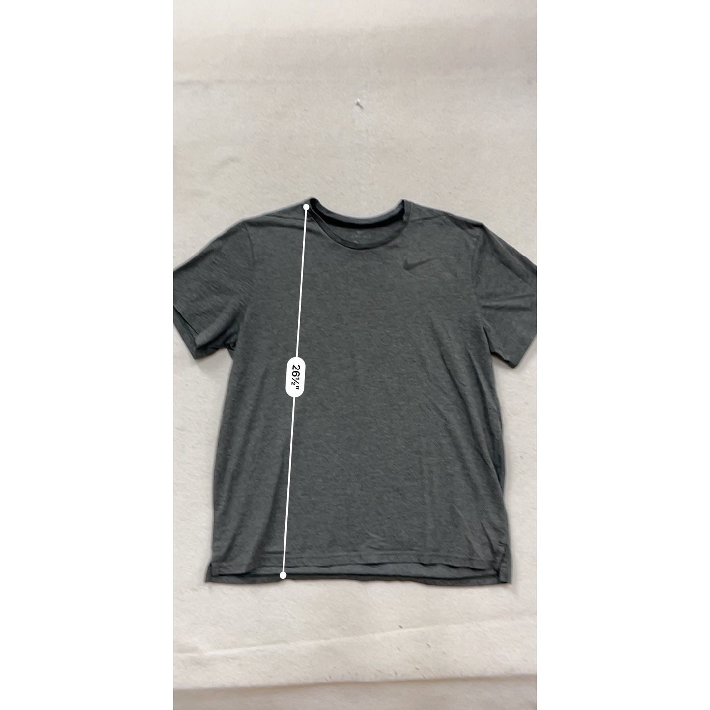 Nike Dri-Fit Mens Gray Athletic T-Shirt Size L #250A