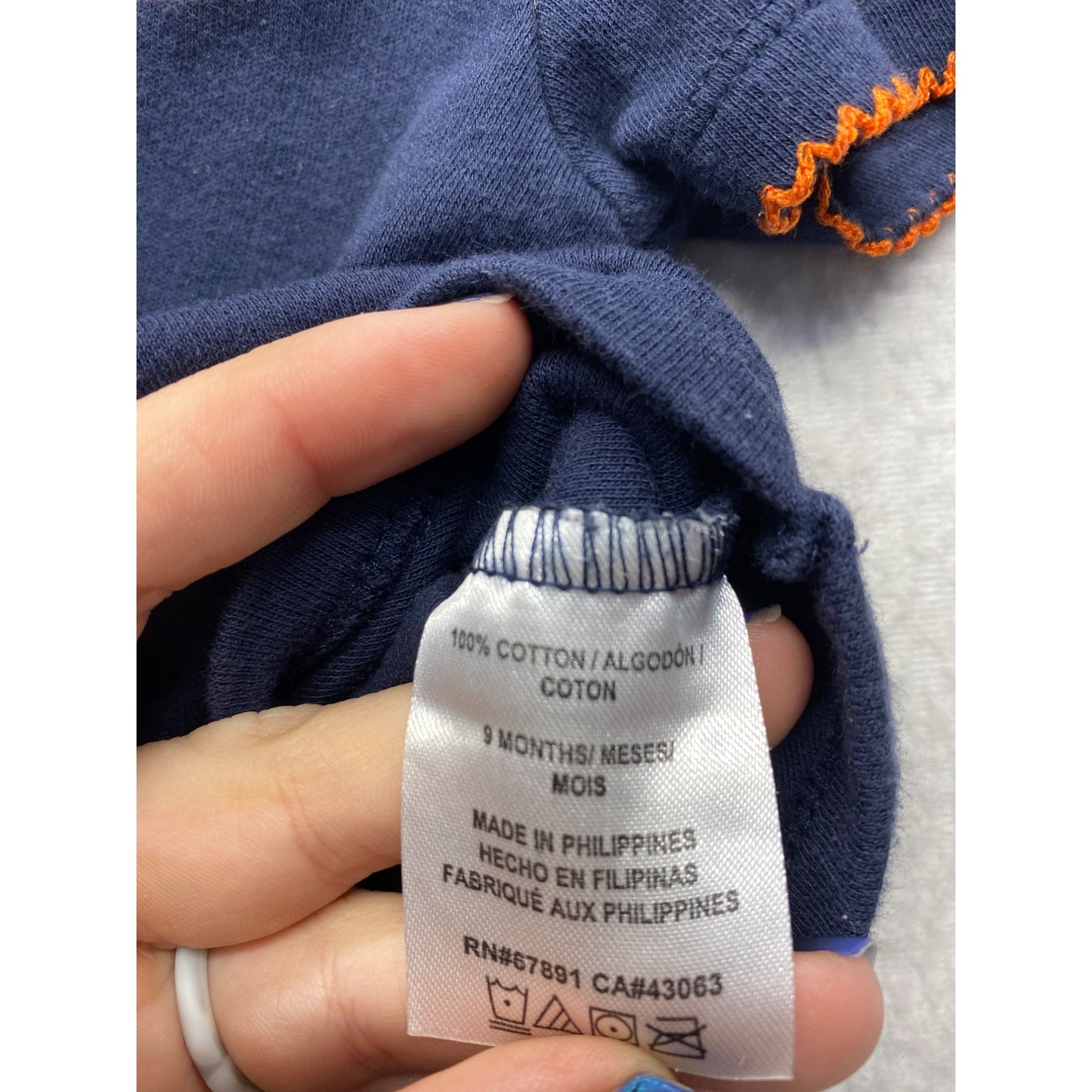 Chicago Bears Baby bodysuit 9M Navy Blue NFL #7317