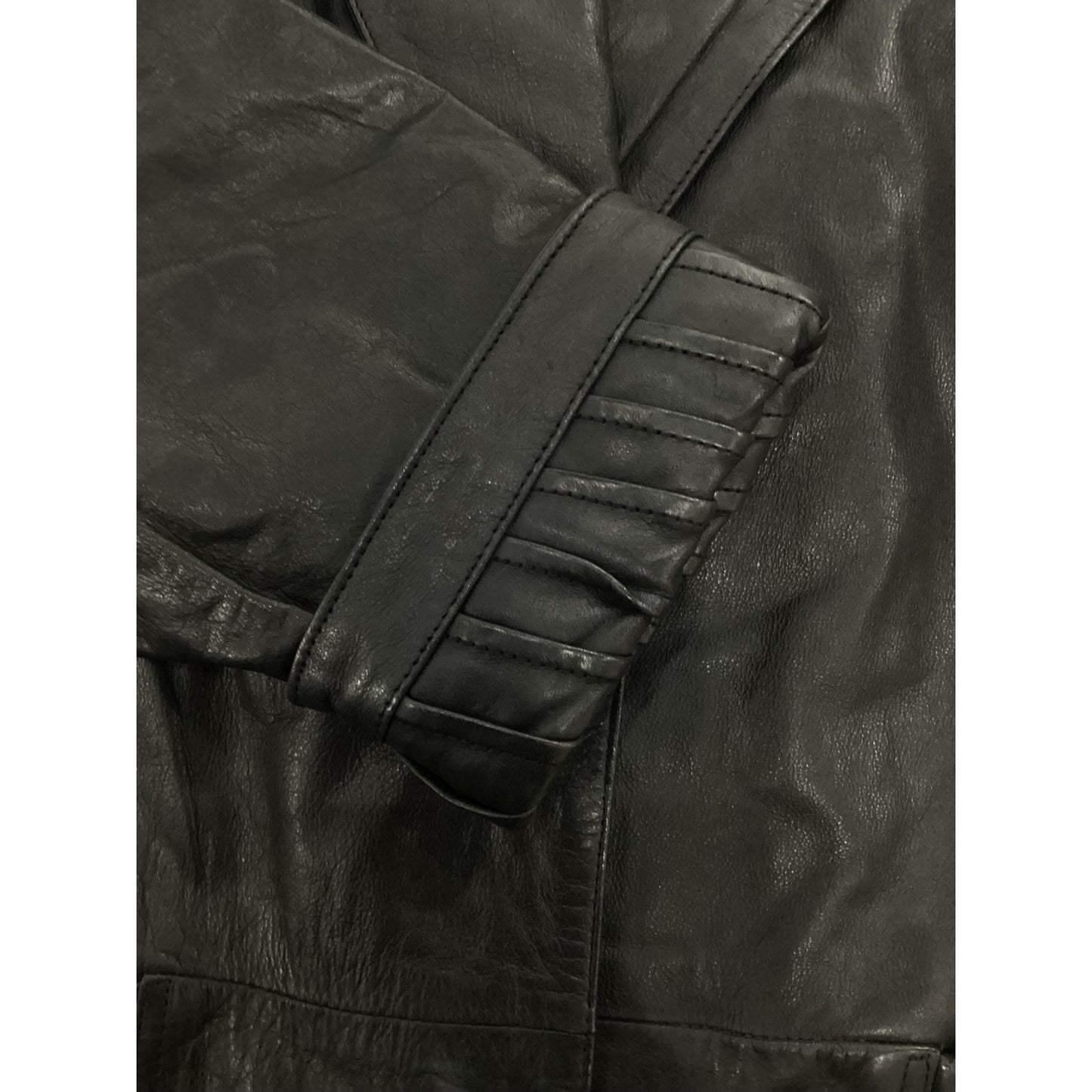 Vintage Jaqueline Ferrar Leather Trench Coat