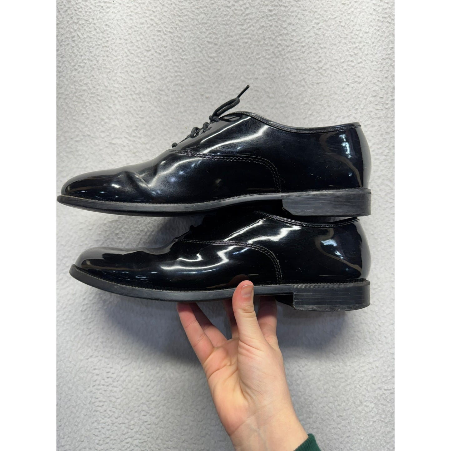 Mens Barclay Black Patent Leather Dress Shoes #5989