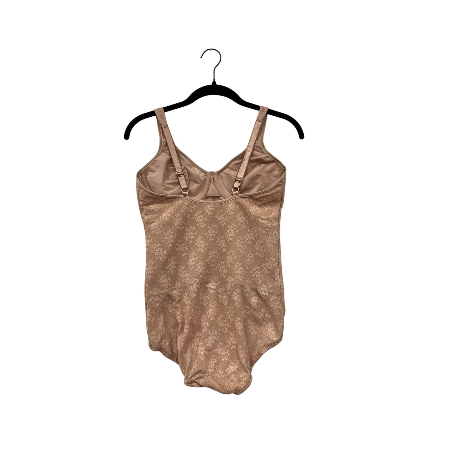 Nancy Ganz BoDY Womens Floral Beige Shapewear Bodysuit #8108