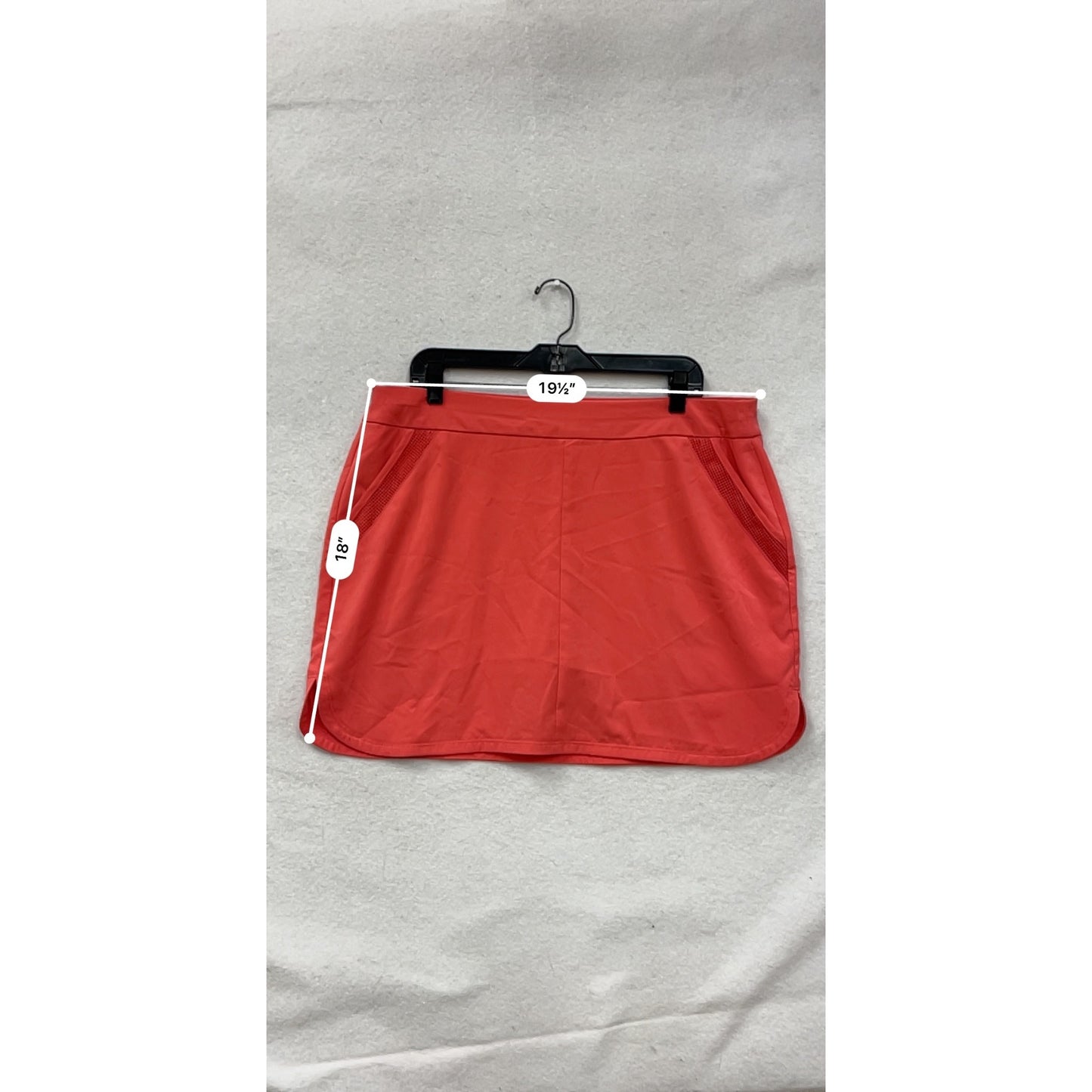 Womens Red Sunday Athletic Skort L With Pockets #8213