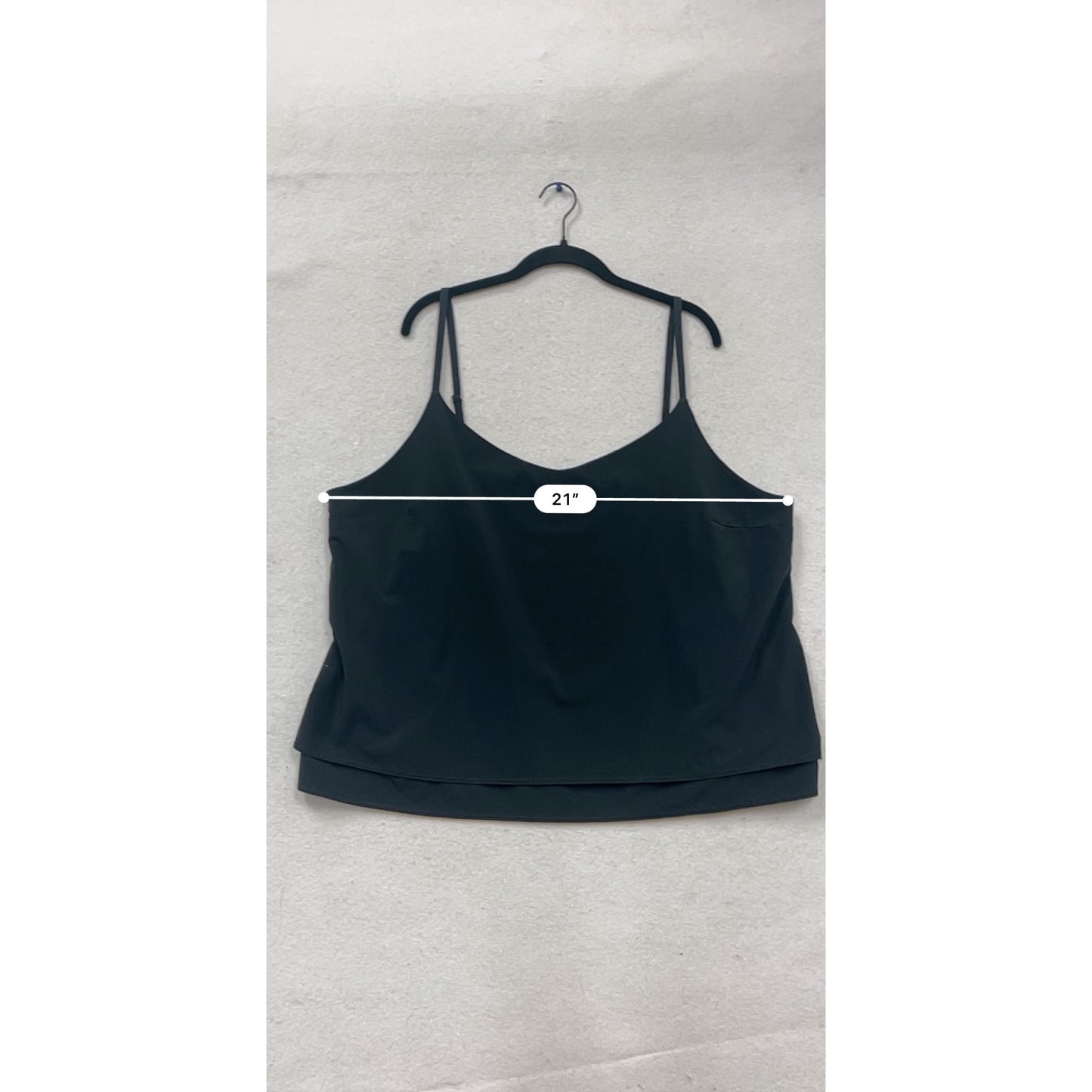 Eddie Bauer 2XL Black Sleeveless Camisole Top #523A