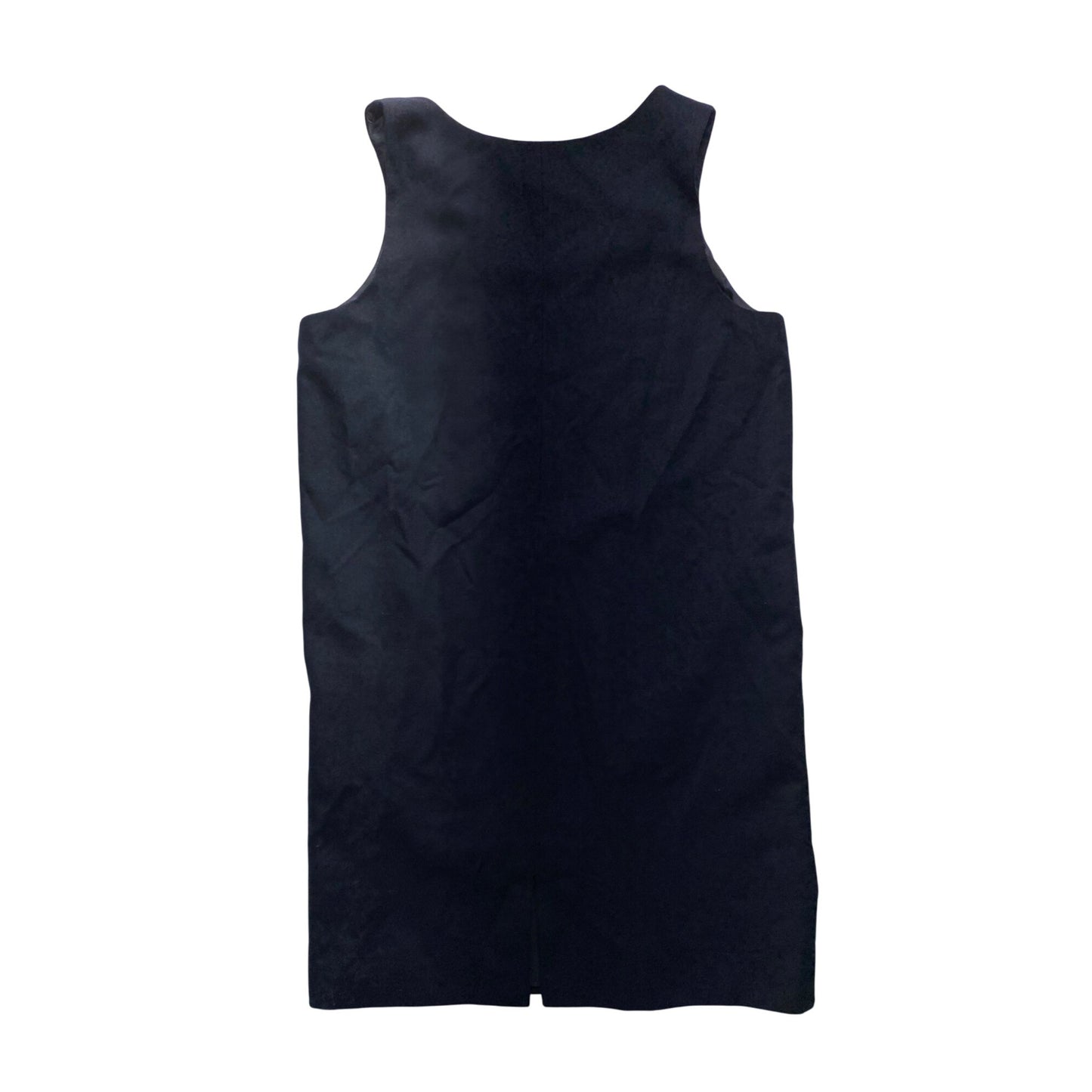 Harvé Benard Navy Wool Sleeveless Tunic Dress #5898