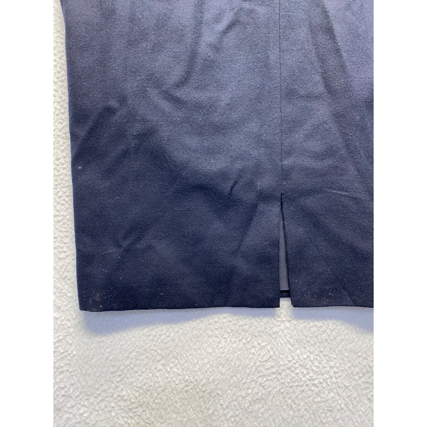 Harvé Benard Navy Wool Sleeveless Tunic Dress #5898