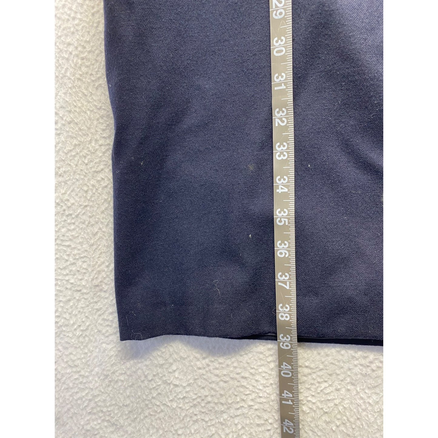 Harvé Benard Navy Wool Sleeveless Tunic Dress #5898
