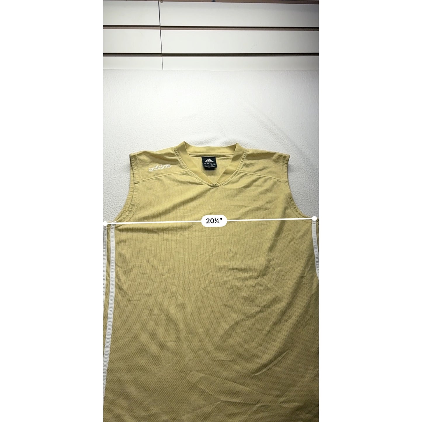 Adidas Y2K Sleeveless Mesh V-Neck Athletic Shirt #7531