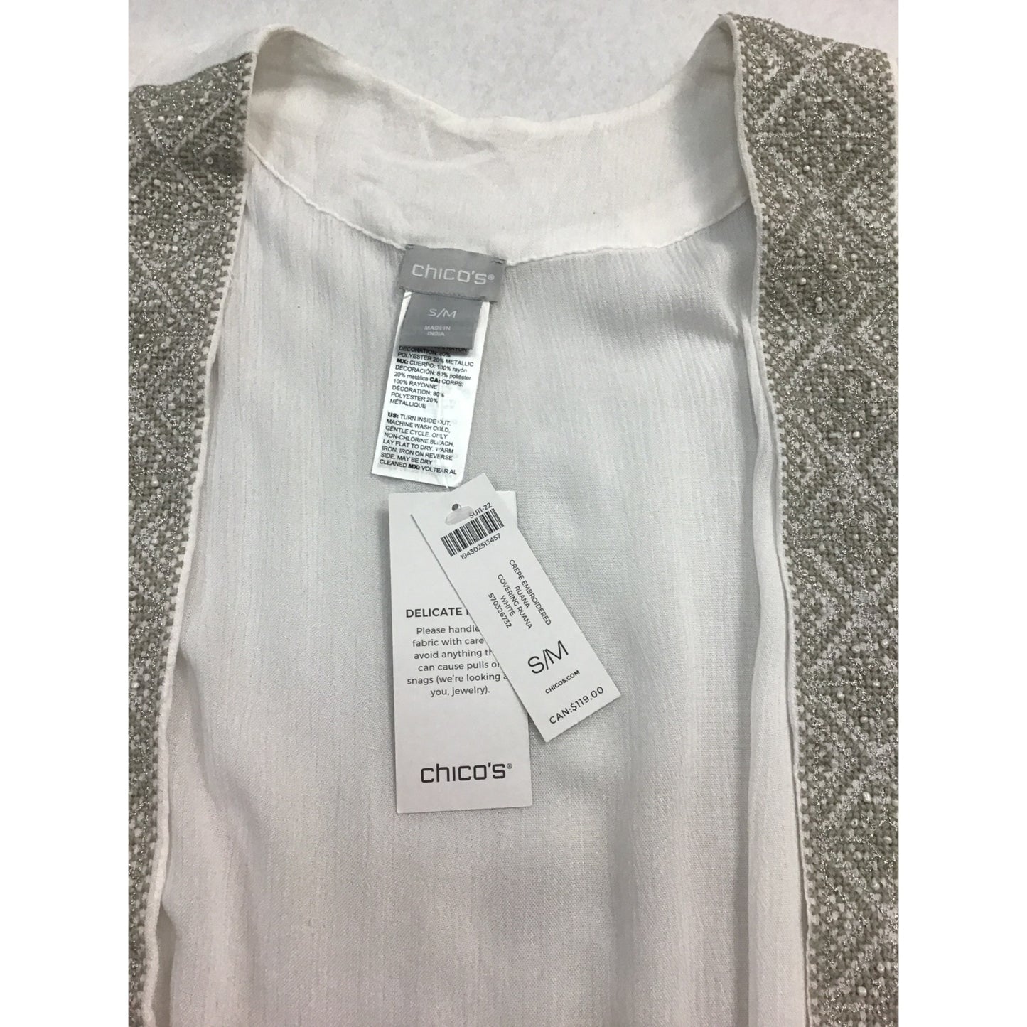 Women’s Beautiful Embroidered Ruana