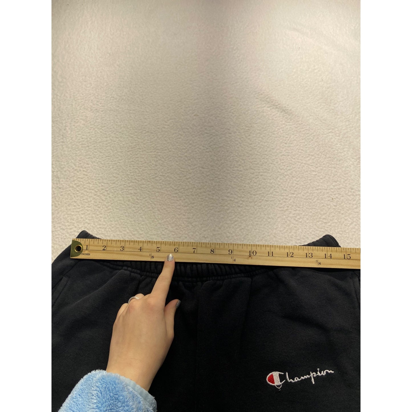 Champion Tall Mens Jogger Sweatpants Black Elastic Waist #7127