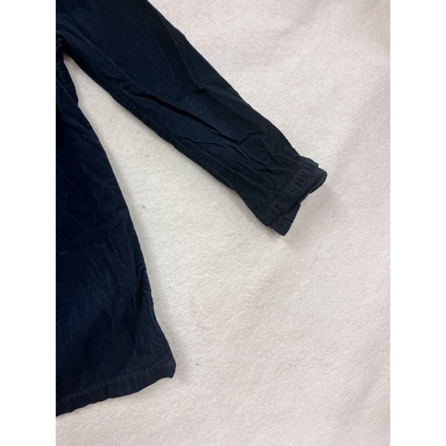 Lands End Kids Navy Corduroy Long Sleeve Dress Size 8 #8381