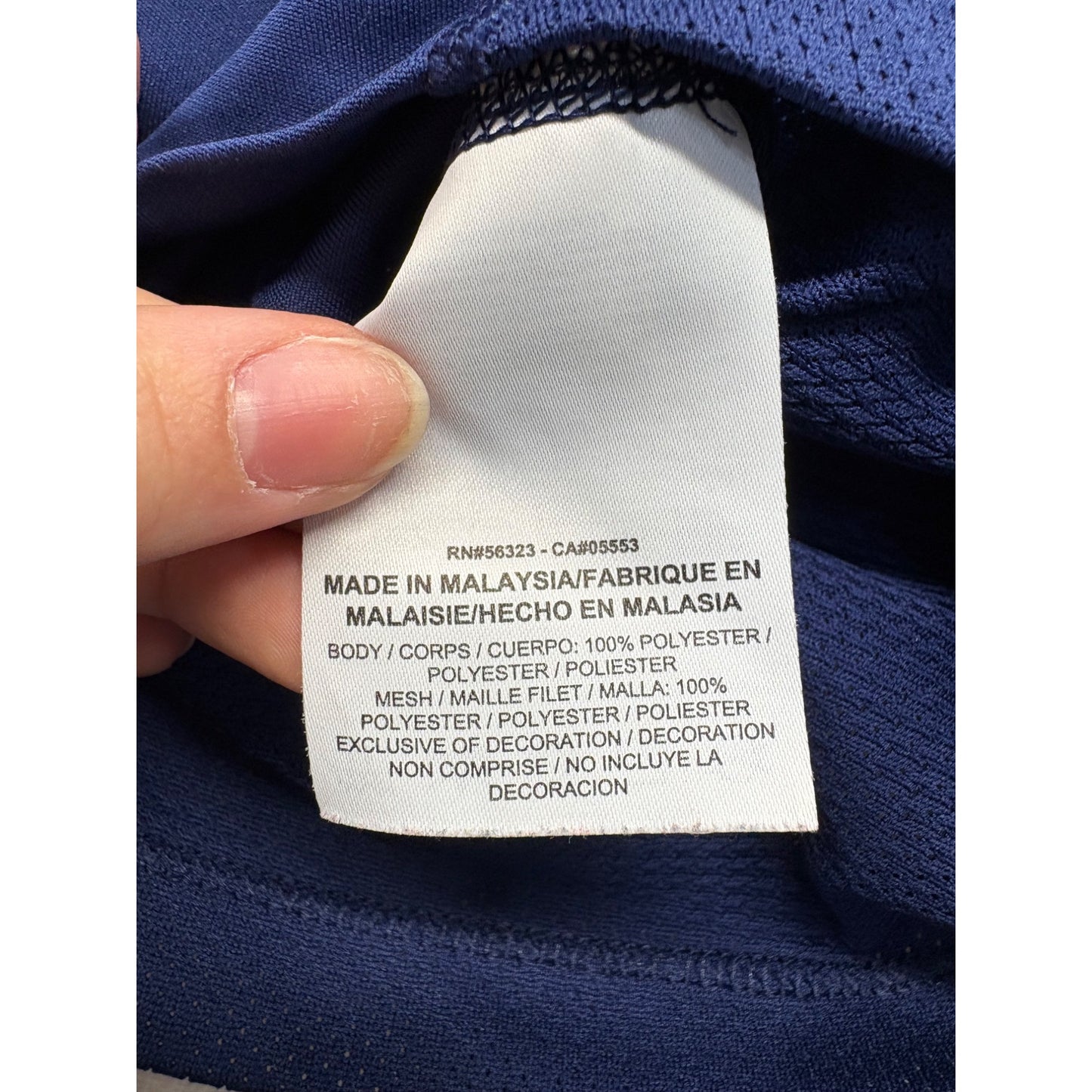 Nike Womens Dri-Fit Racerback Tank Top M Blue & Patterned Accents #7485