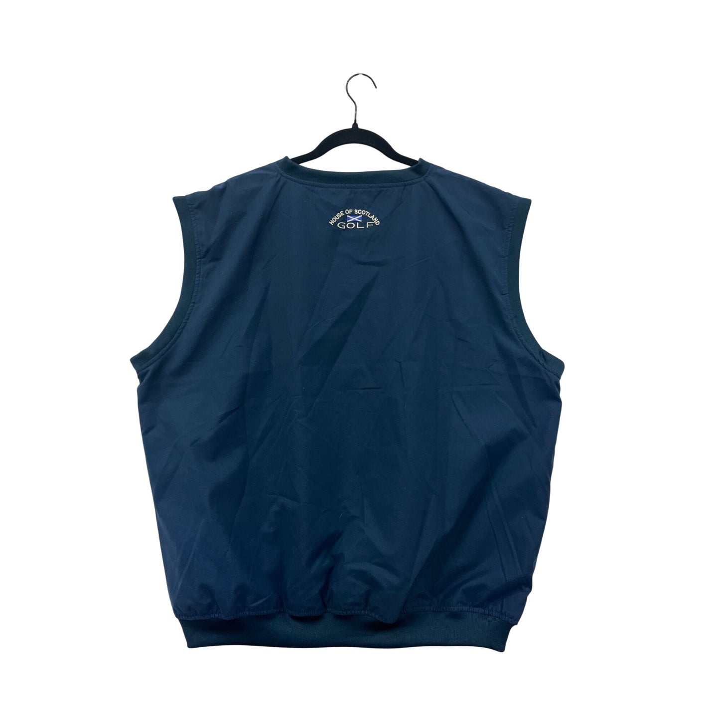 Vintage 90s Mens House Of Scotland Golf Vest with Embroidered Logos #6815