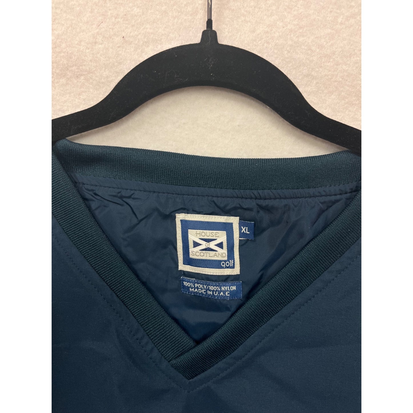 Vintage 90s Mens House Of Scotland Golf Vest with Embroidered Logos #6815