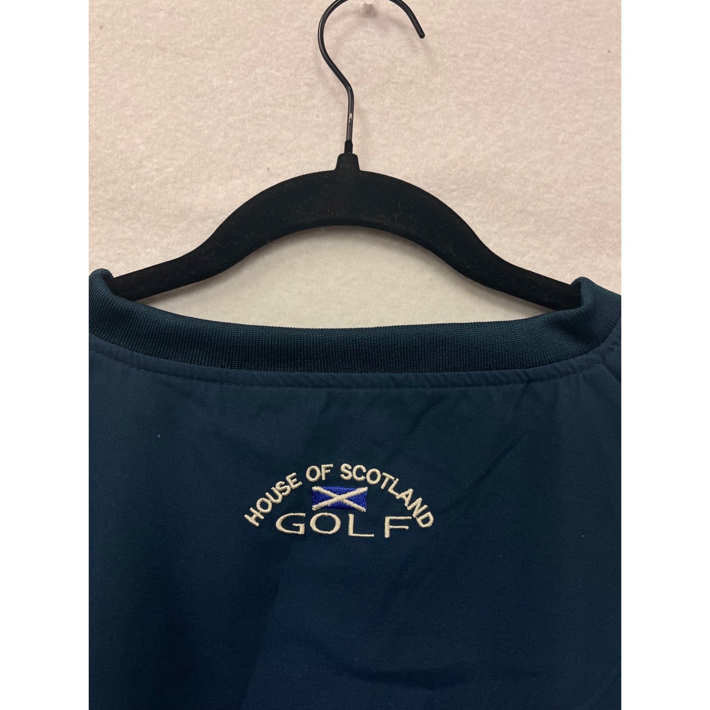 Vintage 90s Mens House Of Scotland Golf Vest with Embroidered Logos #6815