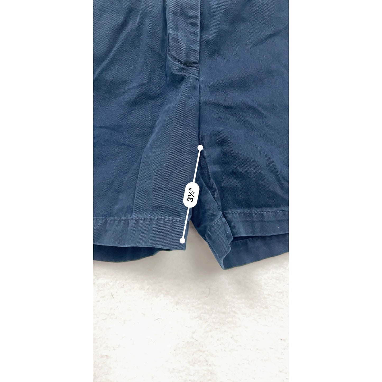 J.Crew Womens Classic Chino Navy Blue Shorts Size S #6693