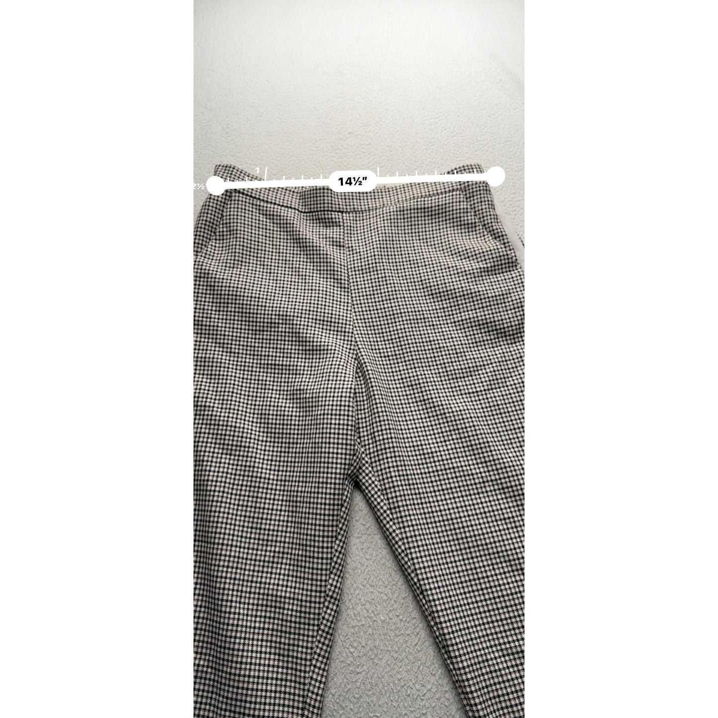 Asos Houndstooth Slim Fit Pants Size US 8 UK 12 With Side Stripes #323B