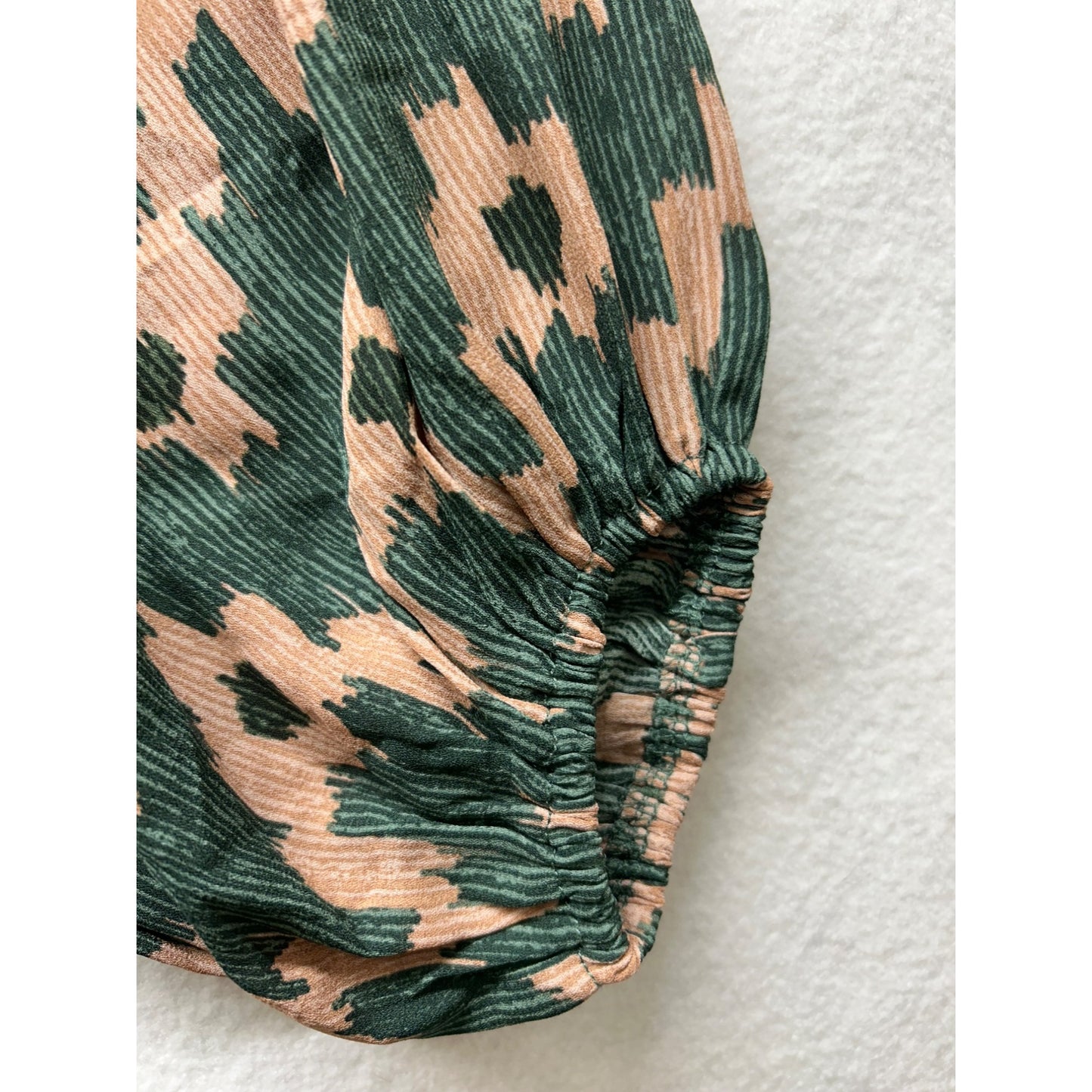 Mittoshop green/pink flowy dress #2907