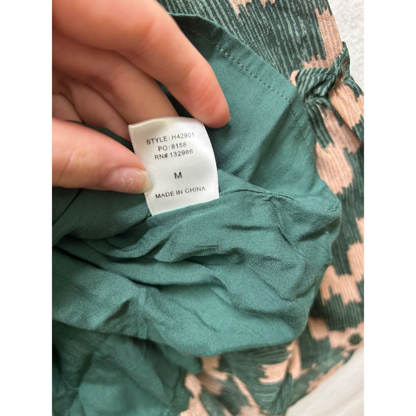 Mittoshop green/pink flowy dress #2907